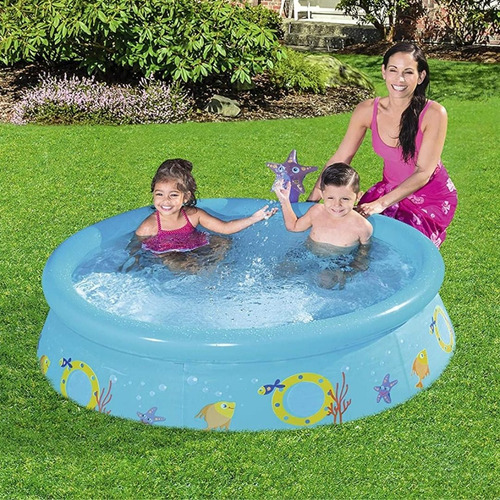 Piscina Bestway My First Fast Set Spray Pool 57326 Color Celeste