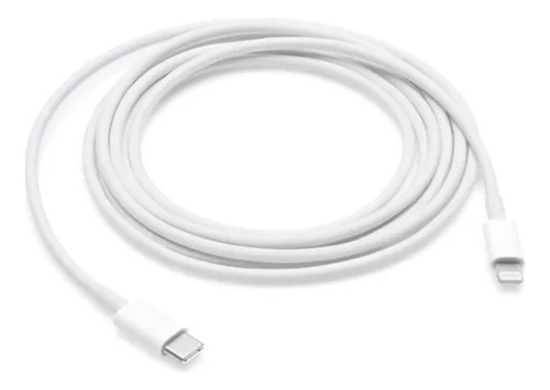 Cable usb Apple Lightning cable 0.13 blanco con entrada USB Tipo C salida Lightning