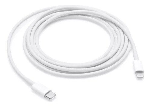 Cable Usb-c a Lightning Apple Con Dos Puertos Color Blanco