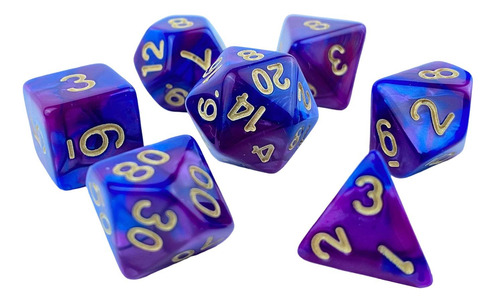Juego De Mesa Familiar D10 D20 De Dados Acrílicos Novedosos