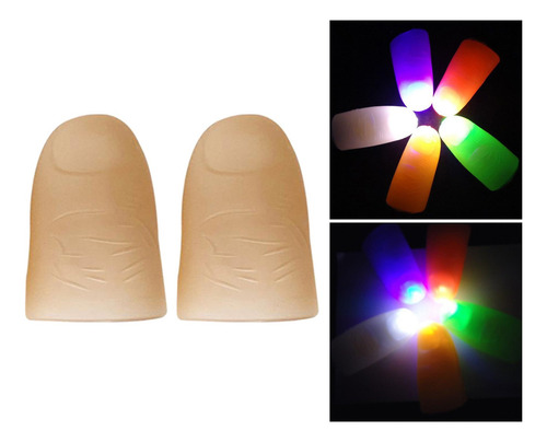 Luces De Dedo Trucos De Magia Luz De Pulgar Luz Multicolor