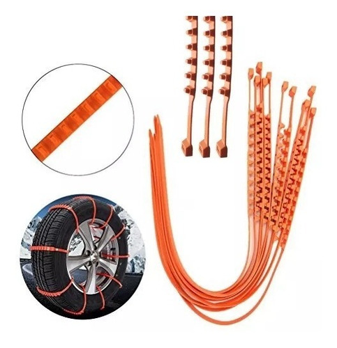 Imagen 7 de 8 de Cadena Para Nieve Barro Precintos Kit Emergencia Auto Easy