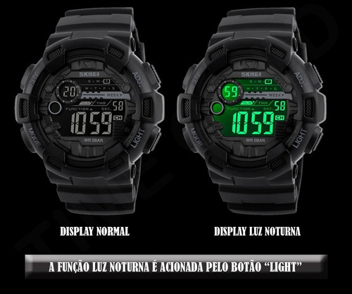 Relógio Masculino Militar Esportivo Digital Skmei Original