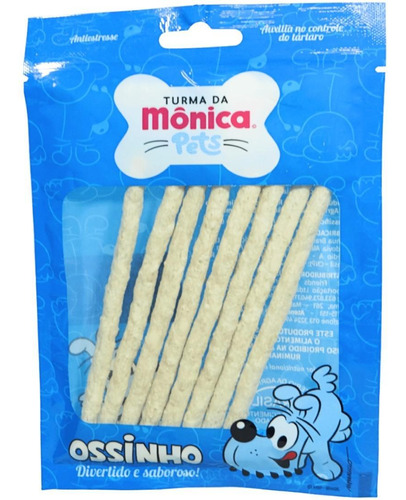 Ossinho Palito Bidu Turma Da Mônica Pets 8mm 8 Unidades Kit