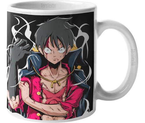 Tazón Taza Monky D Luffy One Piece Anime Ters Textil