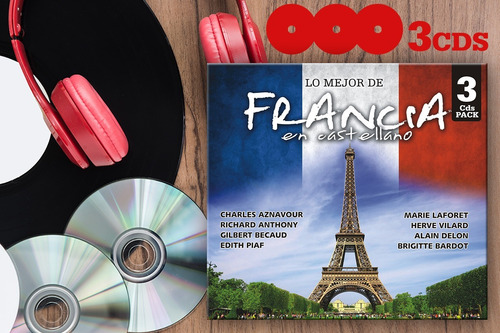 Lo Mejor De Francia En Castellano - 3cds  Varios Interpretes