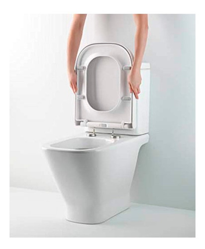 Imagen 4 de 9 de Tapa Asiento Para Inodoro Con Caida Amortiguada The Gap Roca
