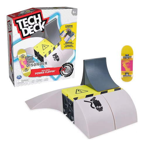 Rampa Skate Finger Sports Con Patineta Dedos Mano Tech Deck 