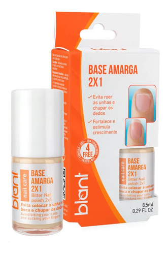 Imagem 1 de 6 de Blant Base Amarga Prevenção E Reconstrução De Unhas Roídas