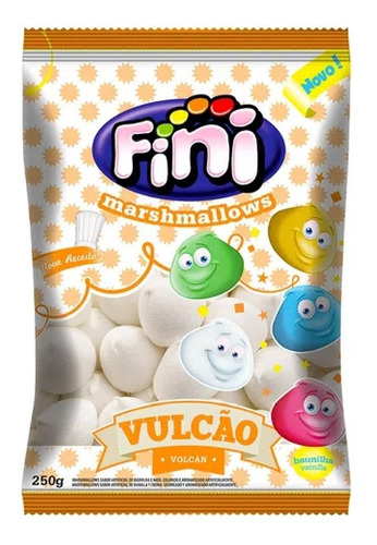 Marshmallow Vulcão Branco 250g Fini