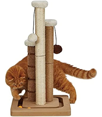 Poste Rascador Para Gatos Alfombra De Yute De Sisal Natural 