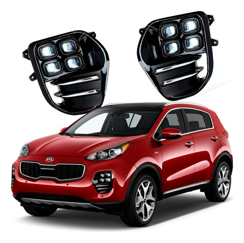 Neblineros Drl Ice Cube Kia Sportage 2016/2018 Stock !