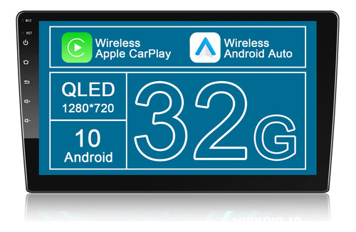 Estereo Inalambrico Para Automovil De 10 Pulgadas, Doble Din