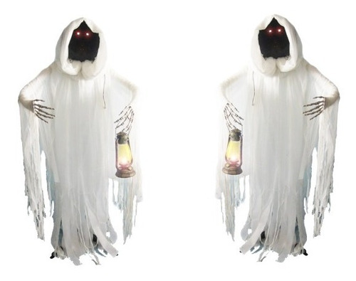 Fantasma Con Luz Led Colgante Con Lampara Led Halloween