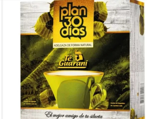 Plan 30 Días, 60 Saquitos, Adelgazante Natural, Todo El País