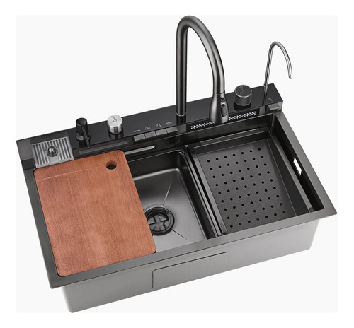 Bacha De Cocina Inteligente Extensible Cascada Lavacopa