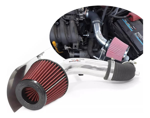 Intake Cai Filtro Esportivo Clio 1.0 16v 2006 A 2016 Rc220