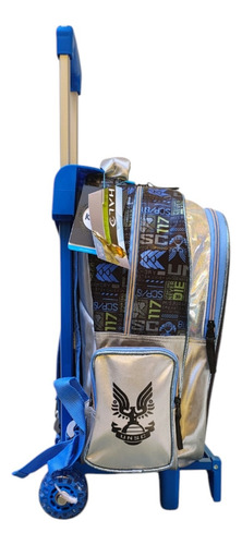 Mochila Escolar Con Carro Halo Infinite Master Chief Keepack