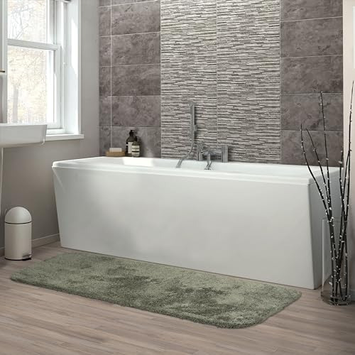 Alfombra De Baño Lavable Ultra Afelpada 56 X 152 Cm Helecho