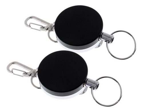 2pcs Carrete De Cadena Retráctil De Seguridad Resistente,