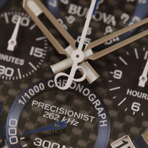 Relógio Bulova Precisionist 98b316 Cronógrafo Prateado Prateado Azul
