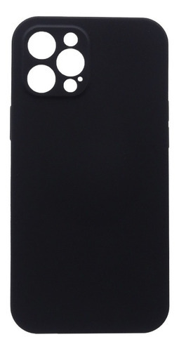 Carcasa Para iPhone 12 Pro Max Silicon Magsafe + Hidrogel Nombre Del Diseño Silicon Con Magsafe Color Negro