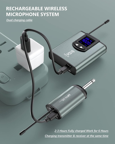 Sistema De Micrófono Inalámbrico Auriculares Mic/micrófono D