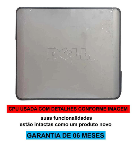 Cpu Dell Optiplex Pentium Dual Core 4gb Ddr2 Hd 160gb Wifi (Usado)