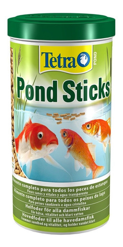 Alimento Tetra Pond Sticks Para Peces De Lagos Estanques Y Fuentes Como Koi Y Goldfish En Tarro De 100gr 3,53oz