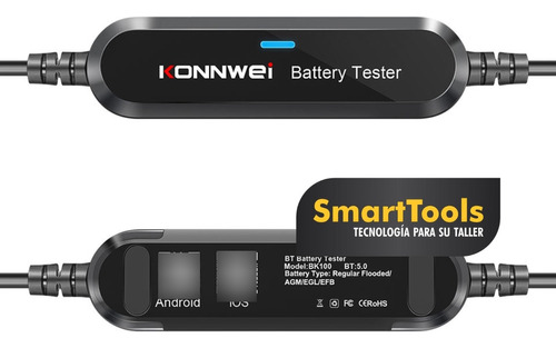 Analizador Baterias Konnwei Bk100 6 12 Volt Bluetooth