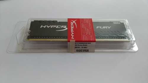Memória 8gb Hyperx Fury 2400mhz Ddr4 Cl15 Hx424c15fb3/8 (Usado)