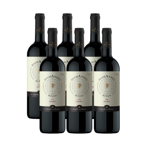 Pack X2 Vino Diamandes De Uco Malbec X750ml 