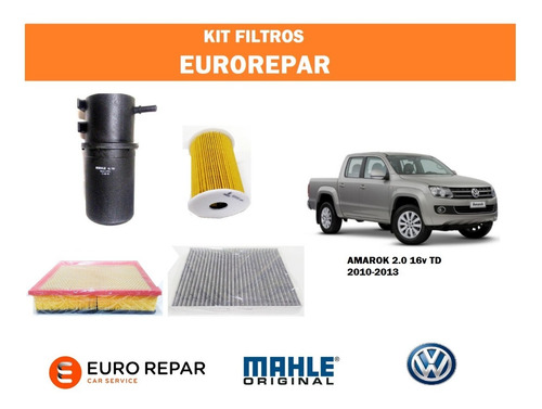 Kit Filtros Para Vw Amarok 2.0 Td 163cv