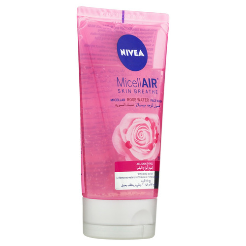 Imagem 3 de 4 de Sabonete líquido Nivea Skin Breathe Micelar Água de Rosas em em gel 150 ml