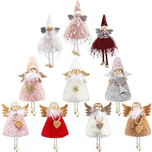 Navidad Plush Doll Ornaments Xmas Tree Ornament Dolls Decora