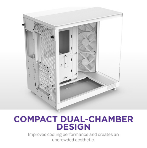 Case Nzxt H6 Flow Rgb Mid-tower Airflow Con 3 Ventiladores R