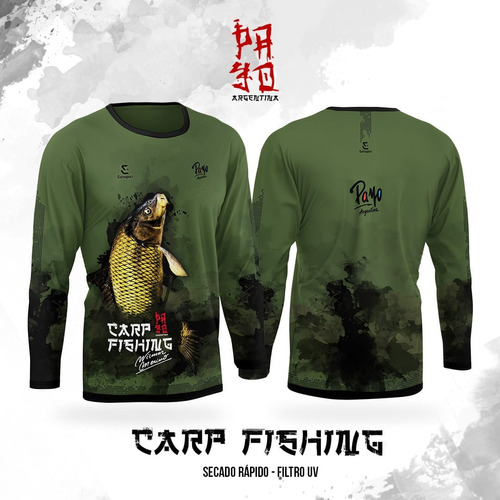 Remera Payo Secado Rápido Carpa Termica / Pesca / Carpfishin