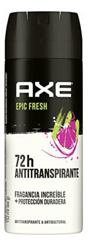 Antitranspirante En Aerosol Para Hombre Axe Epic Fresh 88 G