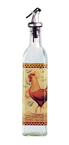 Grant Howard Rooster Aceite De Vidrio Y Vinagre Cruet 16 Oz 