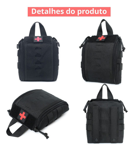 Bolsa Tática Emergência Kit Molle Primeiros Socorros
