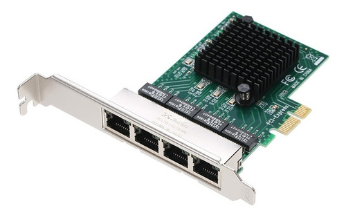 Placa De Servidor De Rede 4 Portas Gigabit 1000m Pci-e