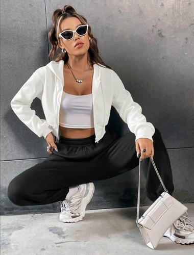 Conjunto Pants De Moda Para Dama Negro Lisa L
