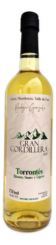 Vinho Argentino Branco Seco Gran Cordillera 750ml