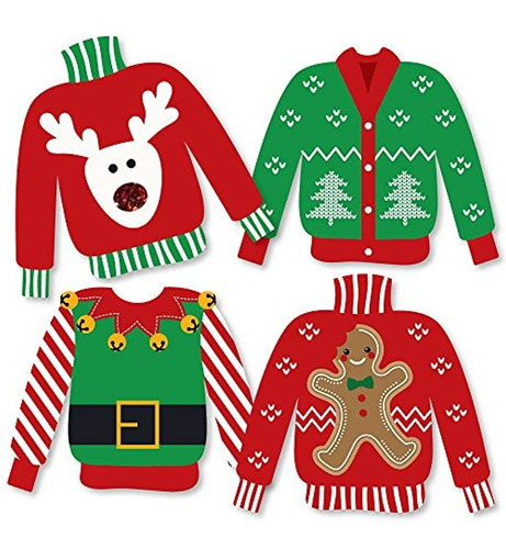 Adornos Para Suéter, Para Fiestas De Navidad Y Vacaciones
