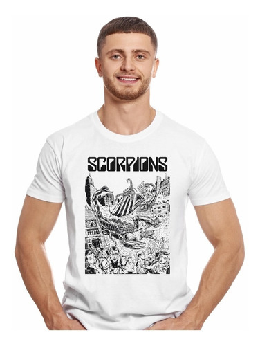 Polera Scorpions Comic Rock Impresión Directa