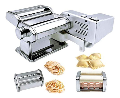 Shule Pasta Maker Maquina Incluye Motor Manivela De Mano Y