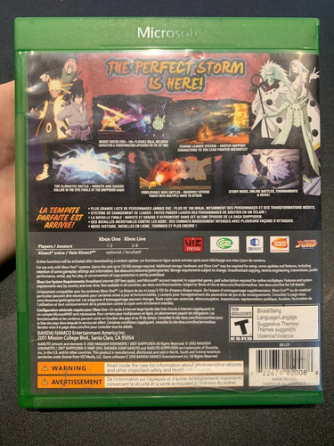 Naruto Shippuden: Ultimate Ninja Storm 4 Xbox One (Usado)