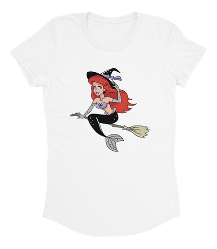 Playera Blusa Ariel 01 Sirenita Halloween Pincesas