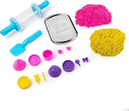 Arena Mágica Kinetic Sand Juego De Pastelería +3 Años