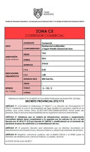 Imagen 6 de 6 de Terreno Apto Comercial - Tigre